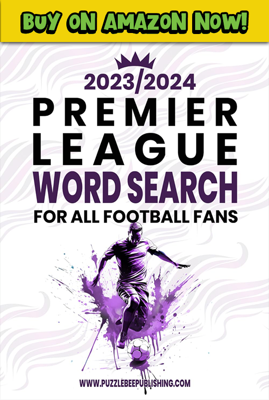 Premier League Word Search Book by PuzzleBee Publishing